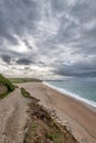 Loe Bar cornwall near to Porthleven and gunwalloe cove Royalty Free Stock Photo