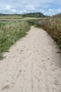 Loe beach near porthleven in cornwall england uk Royalty Free Stock Photo