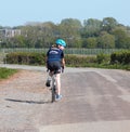 Lone cyclist exercising, Bristol United Kingdom 23-04-2020 COVID19