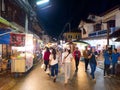 LOEI CHIANG KHAN THAILAND-18 OCTOBER 2020: Chiang Khan Walking Street offers a variety of products and restaurants along the