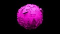 Lofi pulsing triangles sizes lavender purple sphere ball 16 seconds HD video 1920