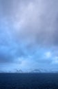 Winter stormy light in Lofoten Archipelago, Norway, Europe. Royalty Free Stock Photo