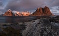 Lofoten fjord, Norway Royalty Free Stock Photo