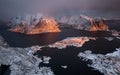 Lofoten fjord, Norway Royalty Free Stock Photo