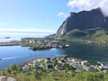 Lofoten Island Panoramic View, Reine, Norway