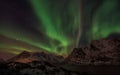 Lofoten Islands Northern Lights - Aurora Borealis Norway Royalty Free Stock Photo