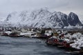 Lofoten islands in the winter, Norway