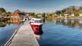 Lofoten, Kabelvag village, Coastal Landscape Royalty Free Stock Photo