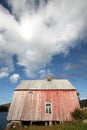 Lofoten's loft and cloudy blue sky Royalty Free Stock Photo