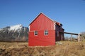 Lofoten's loft, mounts blue sky Royalty Free Stock Photo