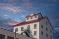 Loft Condo on Building at Dusk