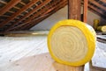 Insulating glass wool Royalty Free Stock Photo