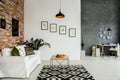 Loft interior with open room Royalty Free Stock Photo