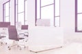 Loft open space office interior side toned Royalty Free Stock Photo