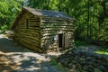 Log Barn on Exhibit at the Humpback Rocks Farm Museum