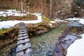 Log bridge Royalty Free Stock Photo