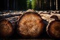 Log brilliance a large circular piece, symbolizing the essence of wood