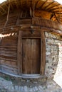 Log in Bulgarian rural house Royalty Free Stock Photo