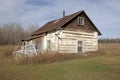 Log cabin, Alberta, Canada Royalty Free Stock Photo