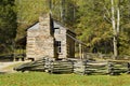 Log Cabin, Cades Cove, Great Smoky Mountains Royalty Free Stock Photo