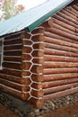 Log Cabin Chinking Royalty Free Stock Photo