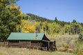 Log cabin in Colorado Royalty Free Stock Photo