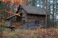 Log Cabin in the Eastern townships, Quebec Royalty Free Stock Photo