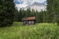 Log cabin in the forest Royalty Free Stock Photo