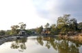 Log cabin on a lake Royalty Free Stock Photo