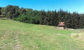 Log cabin and nature Royalty Free Stock Photo