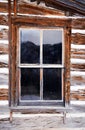 Log Cabin Window Royalty Free Stock Photo