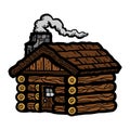 Log Cabin Wooden Cottage