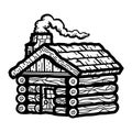 Log Cabin Wooden Cottage Royalty Free Stock Photo