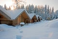 Log cabins Royalty Free Stock Photo