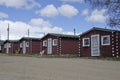 Log Cabins in a Row