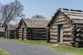 Log Cabins at Valley Forge Historic Park Royalty Free Stock Photo
