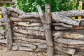 Log Fence in Las Lagunas de Anza Wetlands