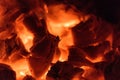 Log Fire Close Up Royalty Free Stock Photo