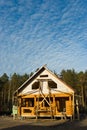 Log house under construction Royalty Free Stock Photo