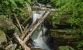 Log Jam on Little Stony Creek, Giles County, Virginia, USA