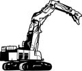 Log Loader - Special Vehicle - Heavy Machinery, Logging and Construction Machinery Stencil Cut File - Cricut file.