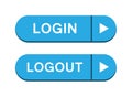 Login logout button