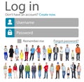 Log in Password Identity Internet Online Privacy Protection Conc