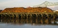 Log Pier Over the Columbia River Astoria OR