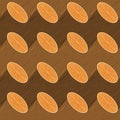 Log seamless pattern. Wooden billet background. Woodpile Royalty Free Stock Photo