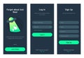 App-start-screens Royalty Free Stock Photo
