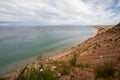 Log Slide overlook Lake Superior at Pictured Rock National Lakeshore in summer