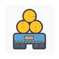 Log transportation vector icon design