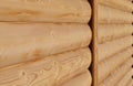 A log wall. Background. Royalty Free Stock Photo