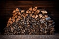 Log wood brown stacked firewood cut texture material tree pile wooden nature timber